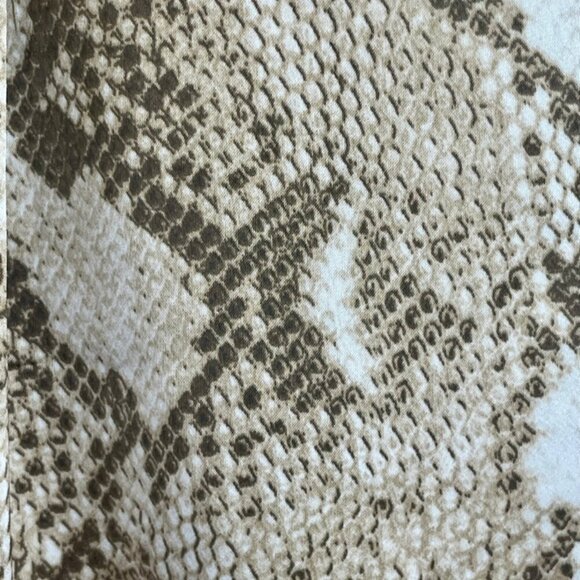 LAUREN RALPH LAUREN BLOUSE SZ S SNAKESKIN PRINT CHARMEUSE VERSATIL SOPHISTICATED - Picture 12 of 16